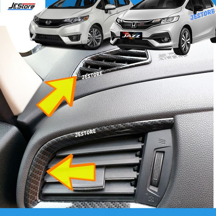 JAZZ AIRCON COVER FRONT SECTION HONDA JAZZ GK5 COVER CARBON AIRCON GK5