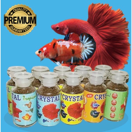 Makanan Ikan CRYSTAL Ikan Cupang Molly Guppy Platty Aquascape MURAH