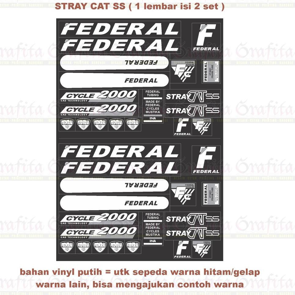

Ready M9JHE (1lbr = 2set) Stiker Striping Federal Stray Cat SS 65 Stock Banyak