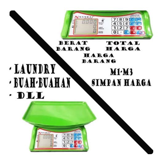 TERMURAH!!!Timbangan Duduk Digital 40Kg Satuan 5gr Art 177 - 16-TIMBANGAN DAPUR /BUAH LAUNDRY SEMBAKO SERBAGUNA PASTINYA BERKUALITAS