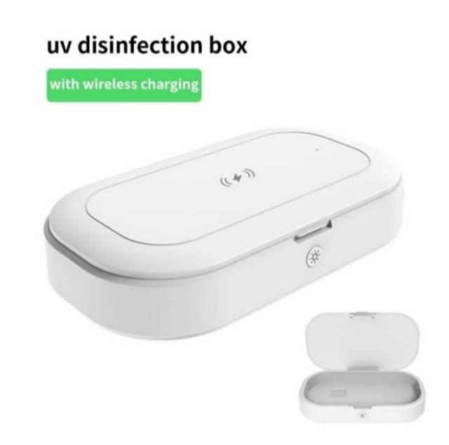 Wireless Charger UV Sterilizer Box Disinfection Steril 99% Masker A8