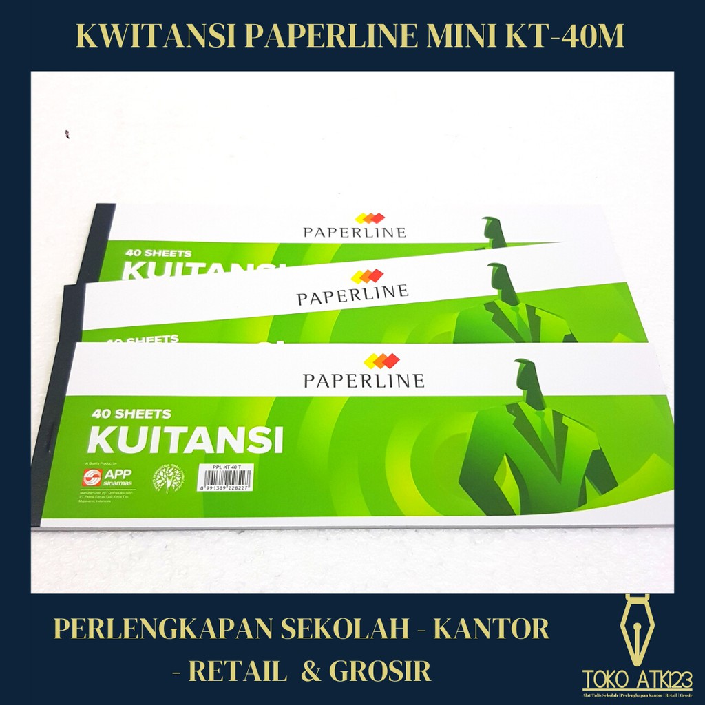 Buku Kwitansi Kecil Merk Paperline / Kuitansi / Isi 40 Lembar