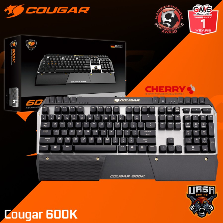 Keyboard Cougar 600K | CherryMX Blue Switch | Keyboard Gaming