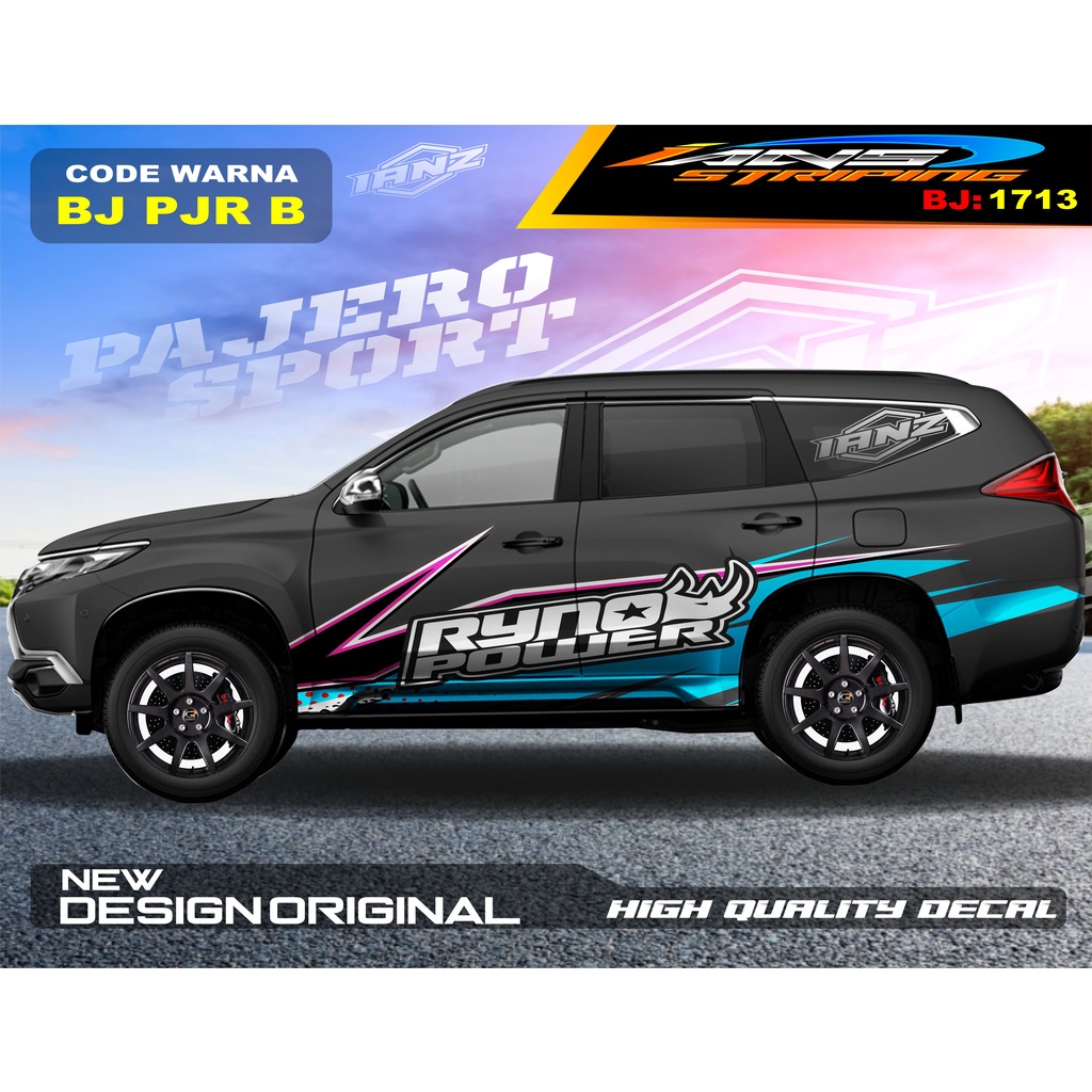 DECAL STIKER MOBIL PAJERO FORTUNER / STIKER MOBIL GRAND LIVINA / VARIASI STIKER PAJERO / STIKER MOBIL