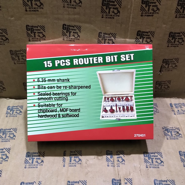 Mata Router Mata Profil Mata Trimmer Set Router Bit Set 15pc