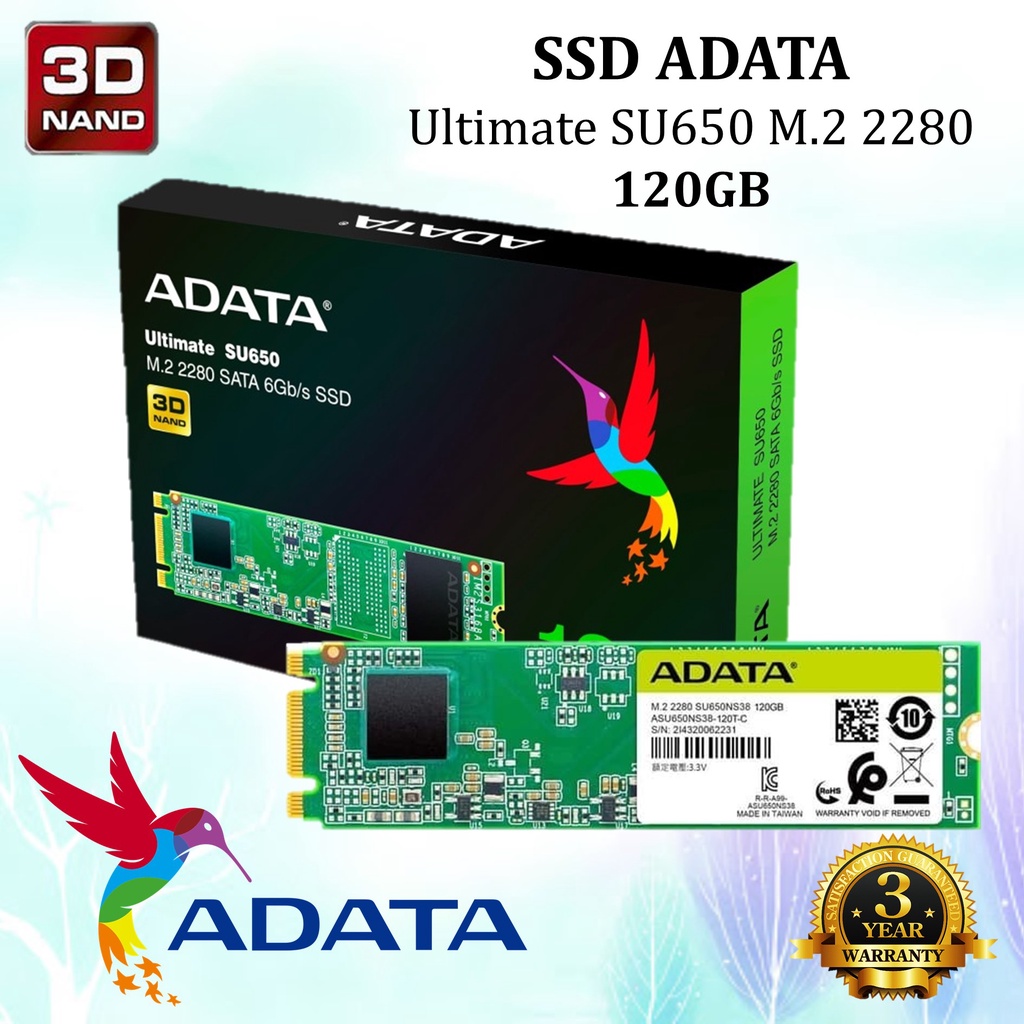 ADATA SSD ULTIMATE SU650 M2 2280 120GB