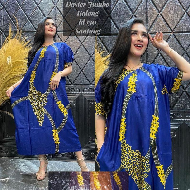 daster jumbo lengan pendek Ld 130 cm busui bumil
