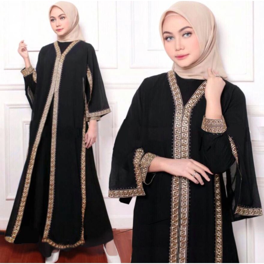 Gamis Abaya Turkey 1199 Hawa #253 Mega Store Farzolla 2 Longdress Busana Muslimah