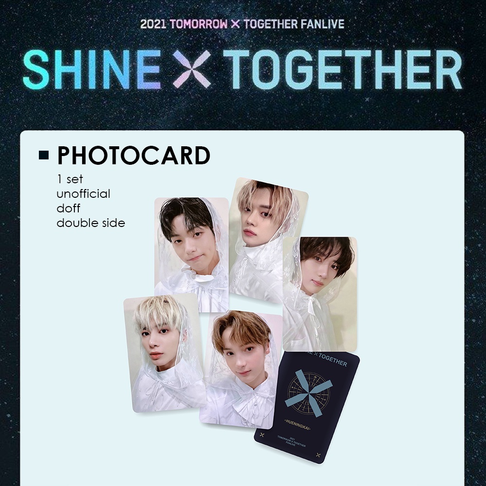 DVD FANLIVE shine x tgether photocard - soobin yeonjun beomgyu taehyun hueningkai - unofficial