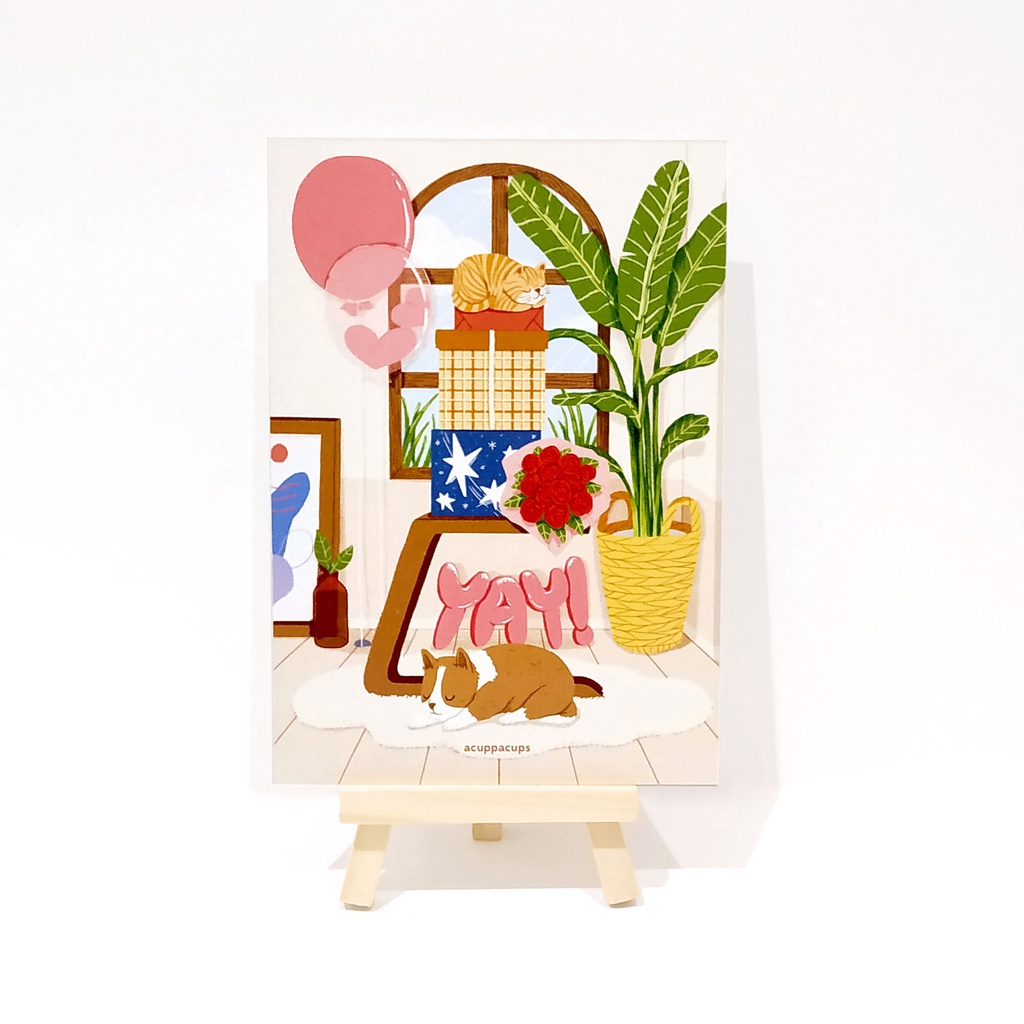 

Present for you Greeting Card Artprint | acuppacups