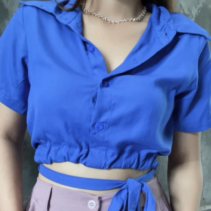 Alicia Shirt // Kemeja Crop Tali