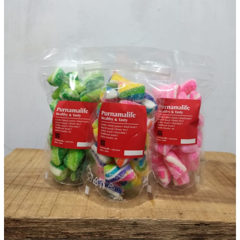 

Pillow Candy Permen roll candy pelangi l rainbow candy l unik l buah buahan l kembang gula