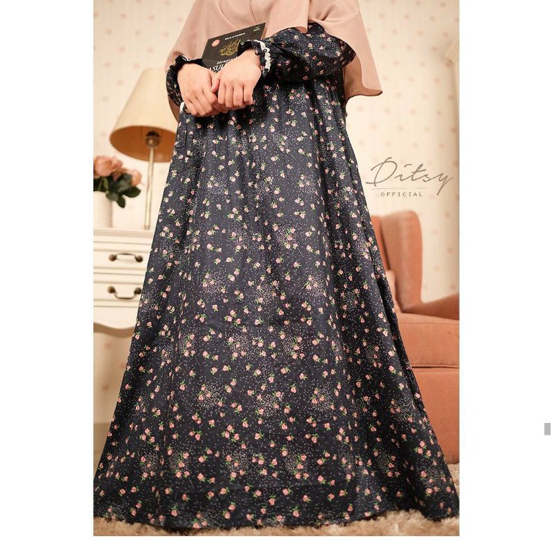 ditsy edisi agustus 2020 zoella pitchblack nightgown size jumbo