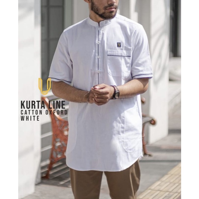 Kurta Line Uhud Lengan Pendek