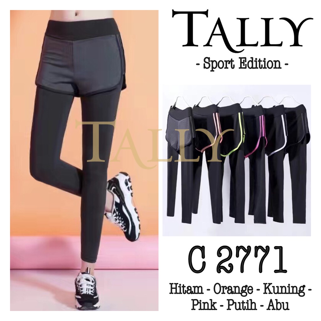  Celana  Sport Senam  Yoga Tebal Elastis TALLY 2771 3912 