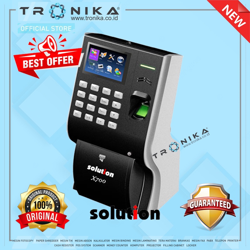 MESIN ABSENSI | SOLUTION X-700 | ORIGINAL | GARANSI RESMI