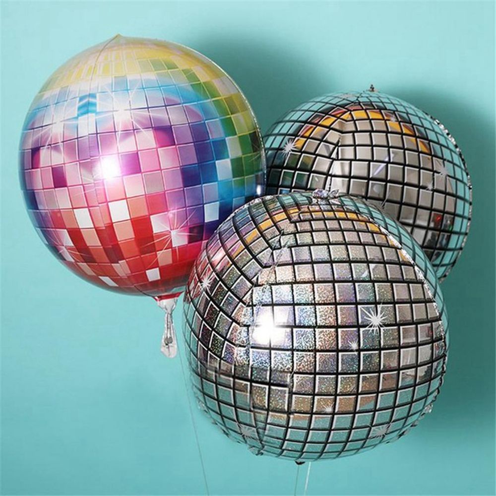 Balon Disko 4d 22 Inch Aneka Warna Metalik Tahan Lama Untuk Dekorasi Pesta Ulang Tahun