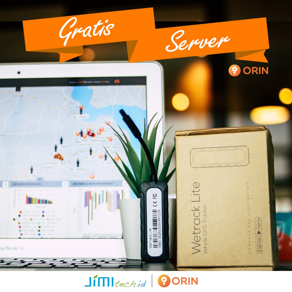 Alat Lacak GPS Tracker Mobil / Truk WETRACK LITE terkecil mudah pasang
