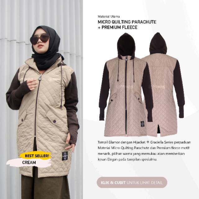 HIJACKET GRACIELA JAKET MUSIM DINGIN - OUTWEAR MUSLIMAH TEBAL NYAMAN WINTER FASHION-7