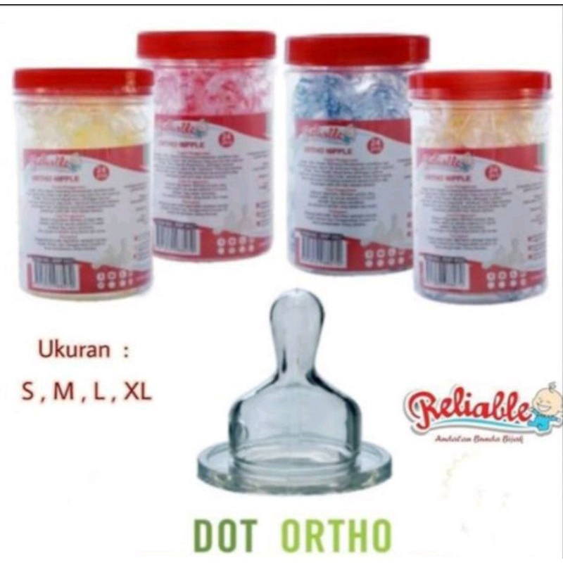 Reliable Dot/nipple standart &amp; orthidentic peristaltik M L XL