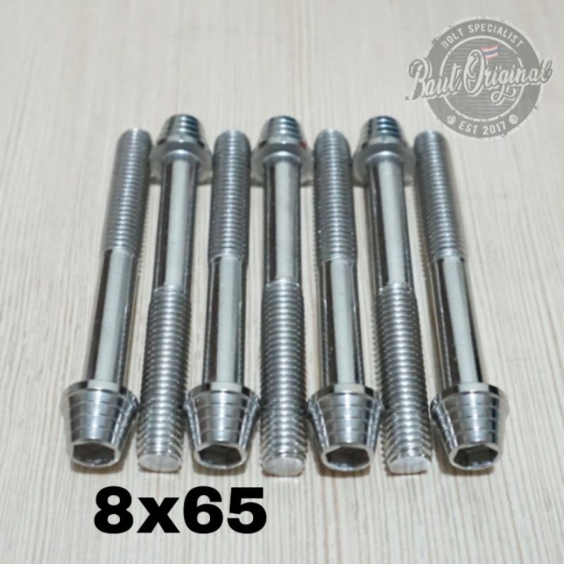 Baut probolt kerucut silver 8x65 drat 12 panjang 6.5cm heng thailand harga satuan