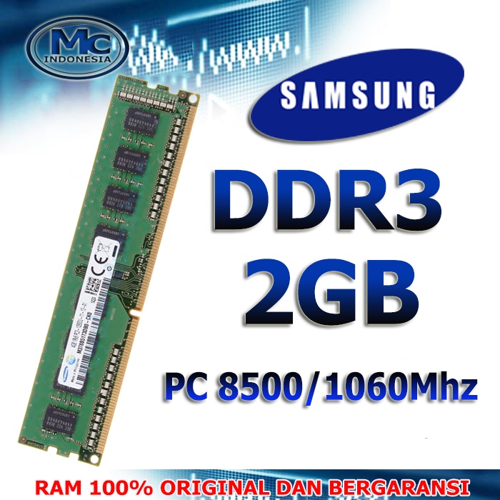 RAM PC DDR3 2GB  PC 8500 KOMPUTER