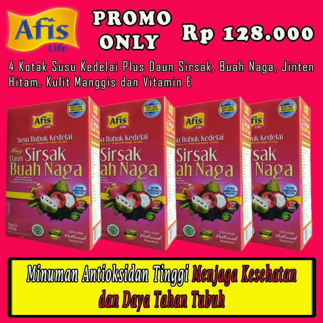 

Paket Afis Sirsat Naga High Anti Oksidant Drink