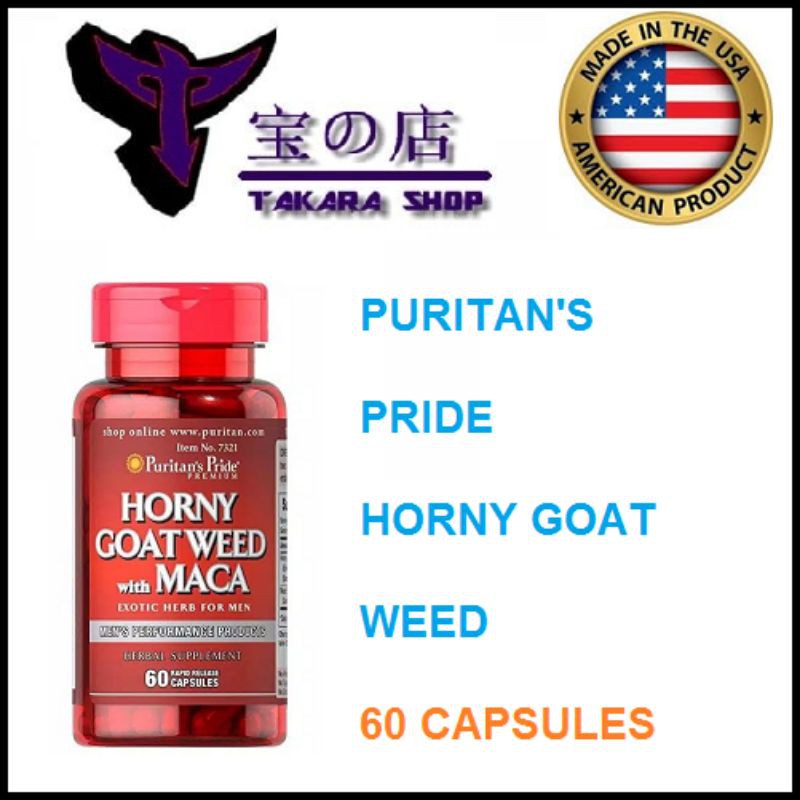 Puritan's Pride Horny Goat Weed with Maca - 60 capsules