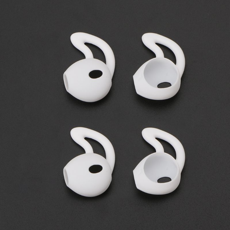 Gro 4pcs Case Silikon Dengan Kait Telinga Untuk Earphone Apple