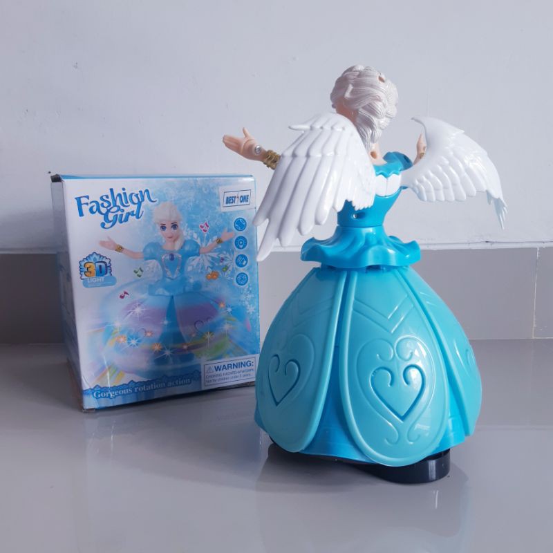 Mainan Robot Frozen Dancing Baterai - Boneka Elsa Dance Anak Edukatif