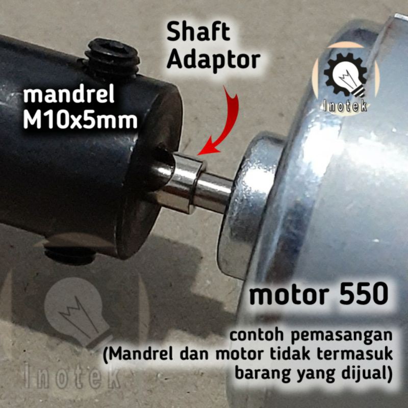 Shaft Adapter 5mm ke 3.2mm ShaftvAdaptor Mandrel Connector 5mm-3.2mm