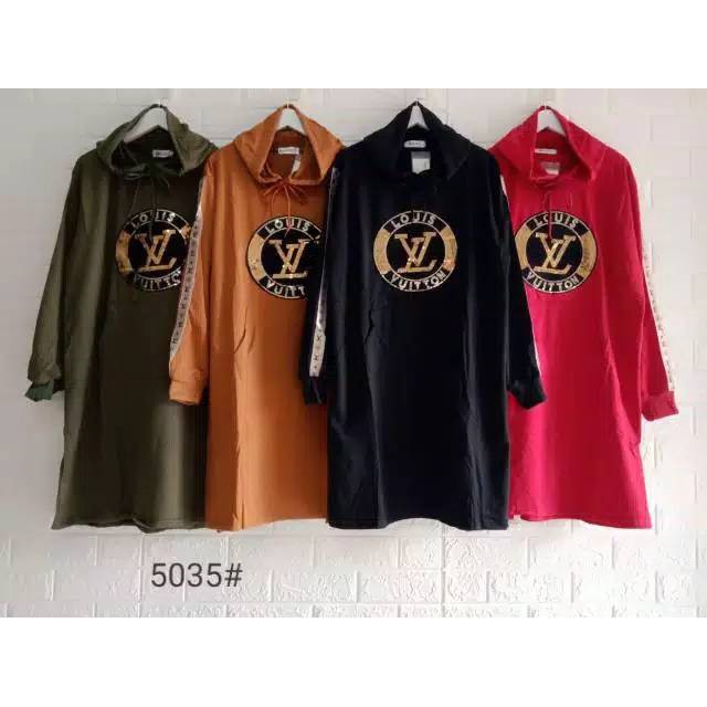 Tunik Import Premium Hoodie LV News Mojo Cantik