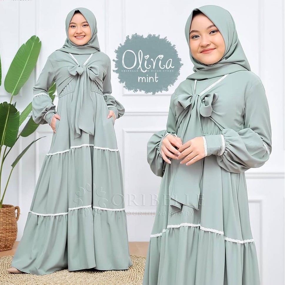 GAMIS ANAK TANGGUNG PEREMPUAN USIA -11-12-13-14 TAHUN GAMIS OLIVIA KIDS GAMIS REMAJA