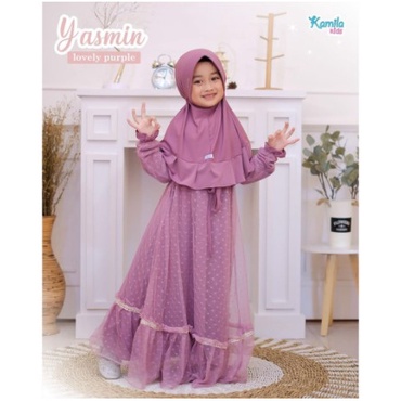 YASMIN KIDS SYARI Baju Anak Anak Perempuan TANGGUNG ABG Terbaru Lebaran 2022 Baju Muslim Anak Modern