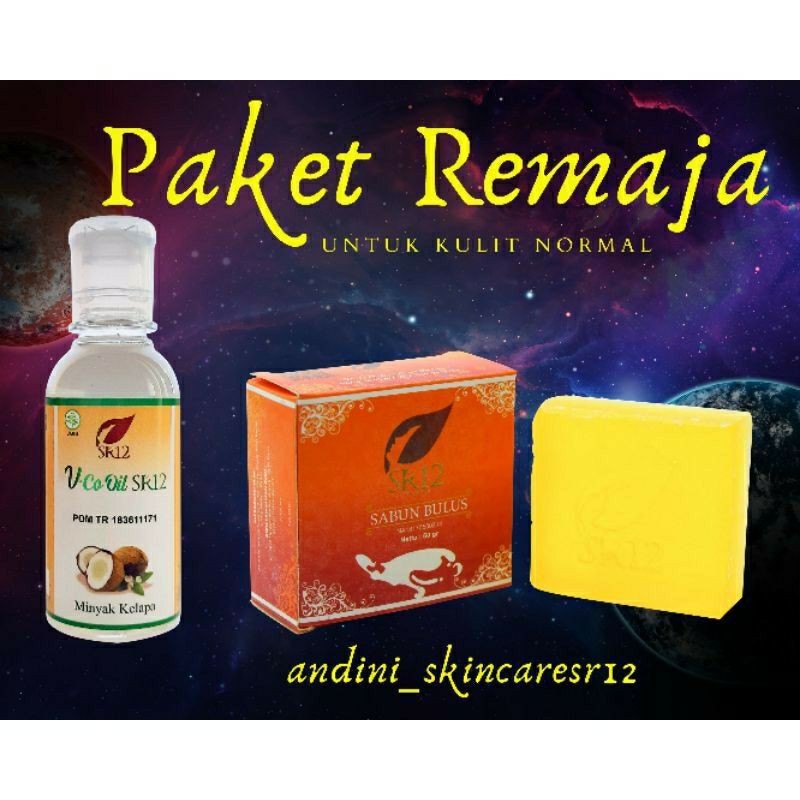 PAKET REMAJA SKINCARE SR12 / UNTUK KULIT NORMAL AMAN BPOM