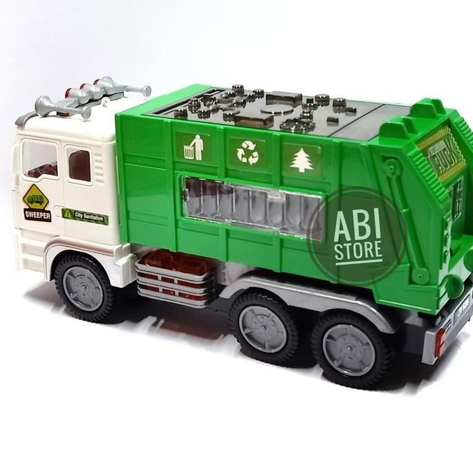 MAINAN MOBIL TRUK SAMPAH | GARBAGE TRUCK LAMPU DAN MUSIK