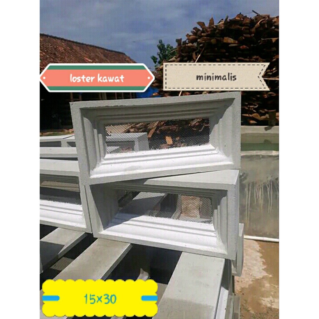 Roster Kawat MINIMALIS 15 x 30 Cm Loster Kawat Loster Beton Roster Beton Ventilasi Lubang Angin