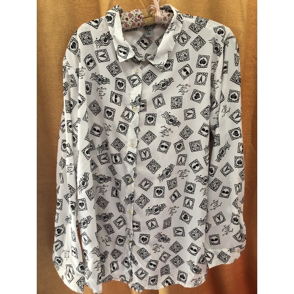 Kemeja Motif Perangko h&m