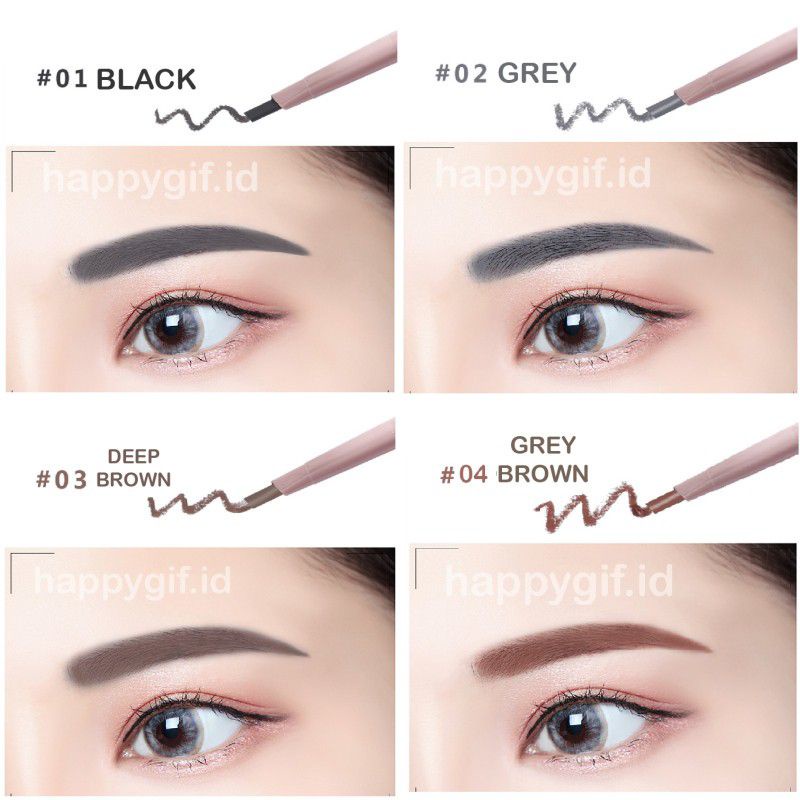 PENSIL ALIS LAMEILA KEPALA GANDA EYEBROW 2 IN 1 (Pensil Alis Lameila)