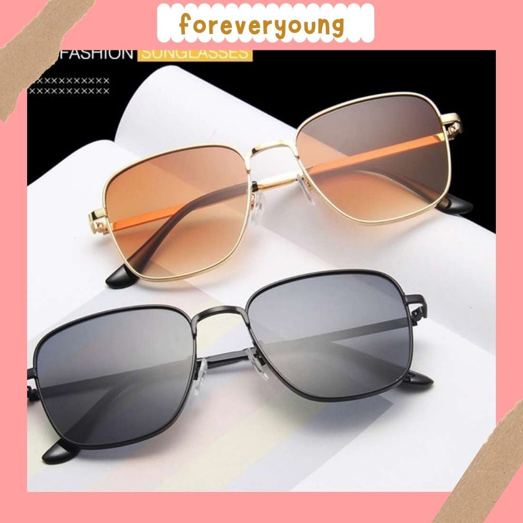 (Fy)Kacamata Fashion  Wanita Dan  Pria Kacamata  Sunglass Anti UV import REalpict