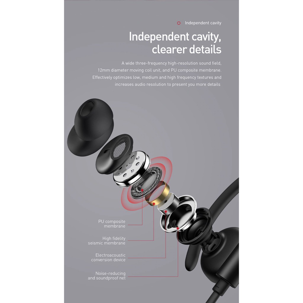 Terlaris Baseus S17 Sport Wireless Earphone Bluetooth 5.0 Earphone Headphone Untuk Xiaomi Handsfree