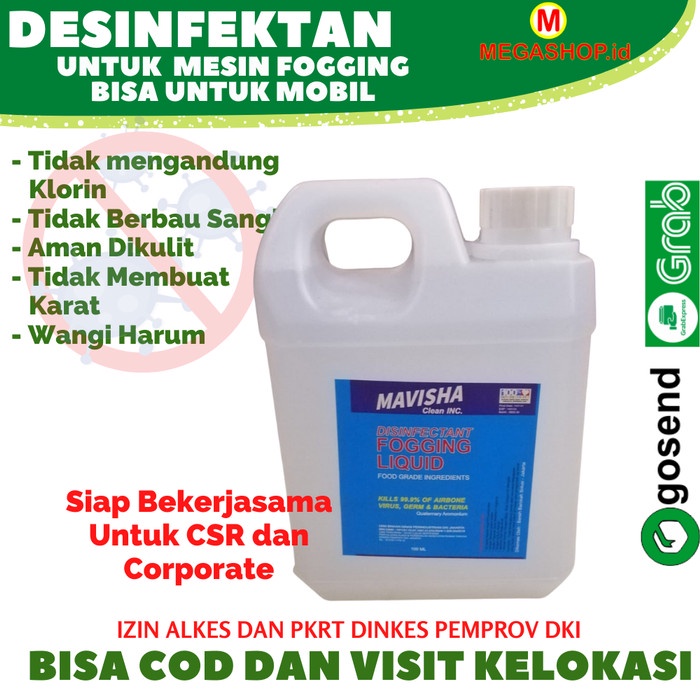 Cairan Hot Fogging - Fogging Liquid Mobil - Foging Desinfektan 1 Liter