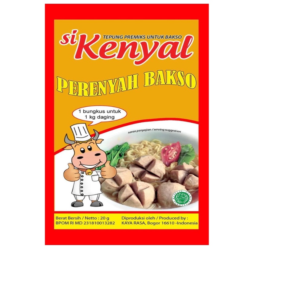 CS1-Si Kenyal Tepung Premiks Untuk Bakso/Tepung Perenyah Bakso 20 gram