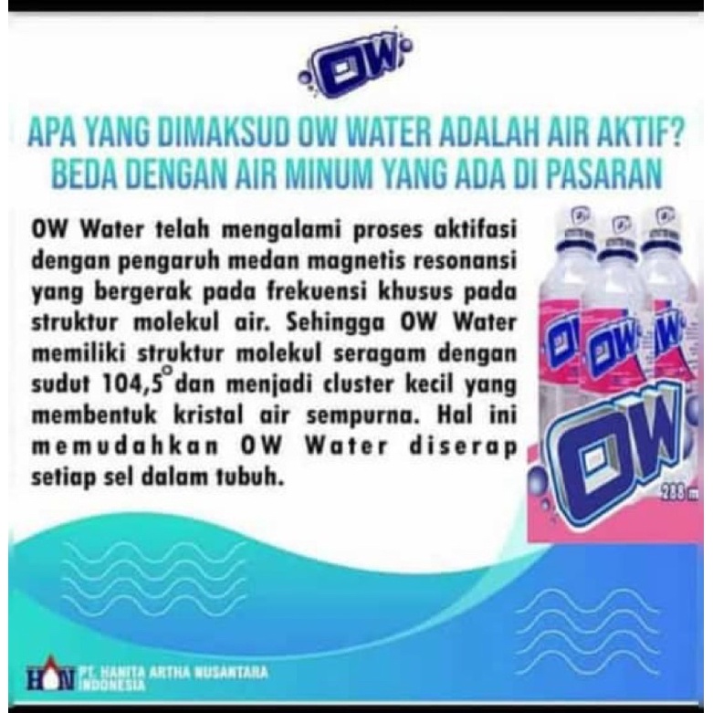 OW WATER, Oxxy Water, MRet Water, Air Minum Kesehatan Beroksigen