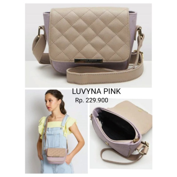 TAS LUVYNA PINK SOPHIE MARTIN TAS SELEMPANG WANITA TERBARU SOPHIE MARTIN TAS TERBARU 2021