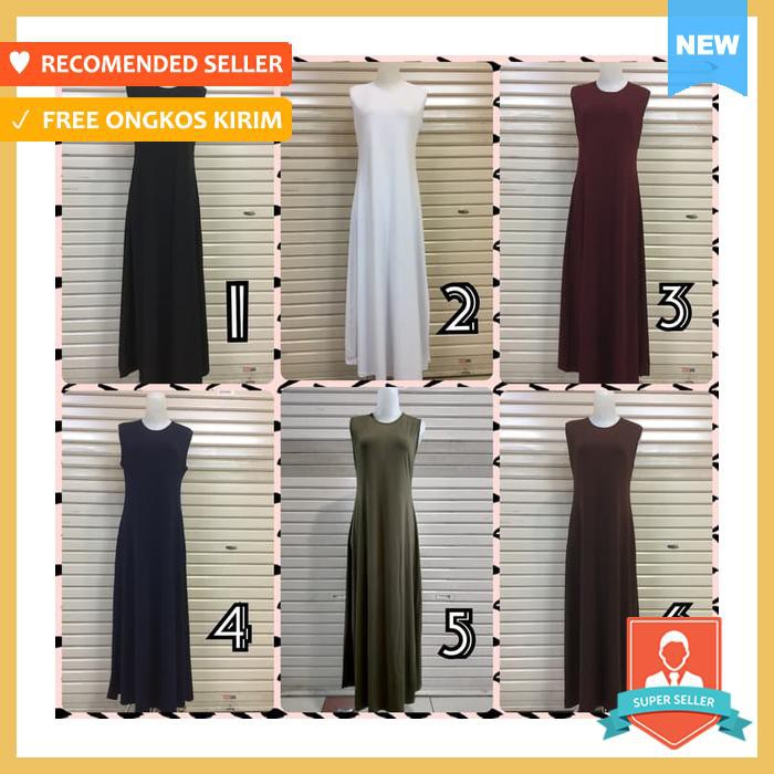 GAMIS JERSEY SINGLET YUKENSI HAJI UMROH IKA FASHION TANAH ABANG PUTIH, ALL SIZE