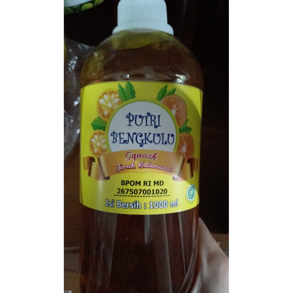 

Sirup Buah Jeruk Kalamansi Khas Bengkulu Merek Putri Bengkulu Kemasan 1 Liter