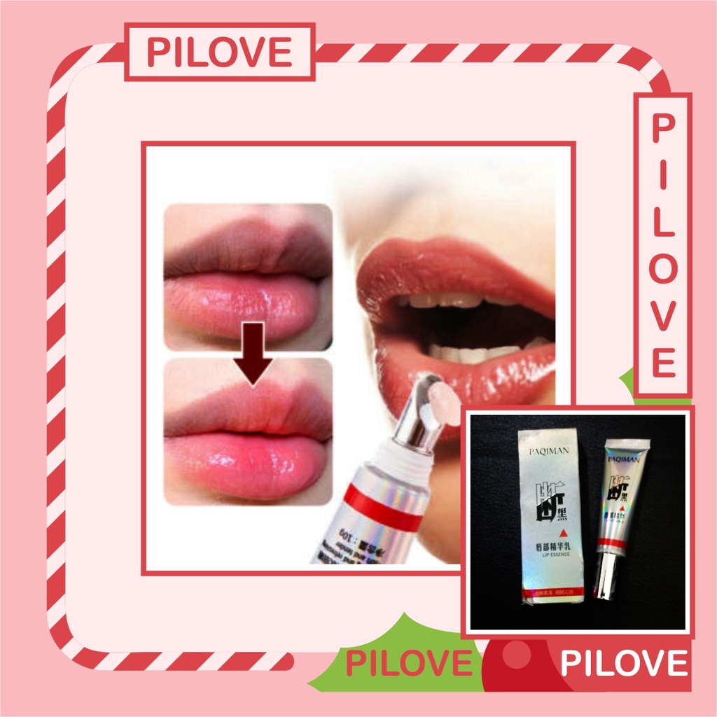 PILOVE - Lip Balm Serum Penghilang Bibir Untuk Bibir Hitam Jadi Merah Permanen Pria dan Wanita Lip Balm Liplam Man Lip Therapy Pelembab Pemerah Mencerahkan Memerahkan Bibir Hitam Pria Perokok Pelembab Bibir Ampuh Hasil Alami Permanen Original Tahan lama