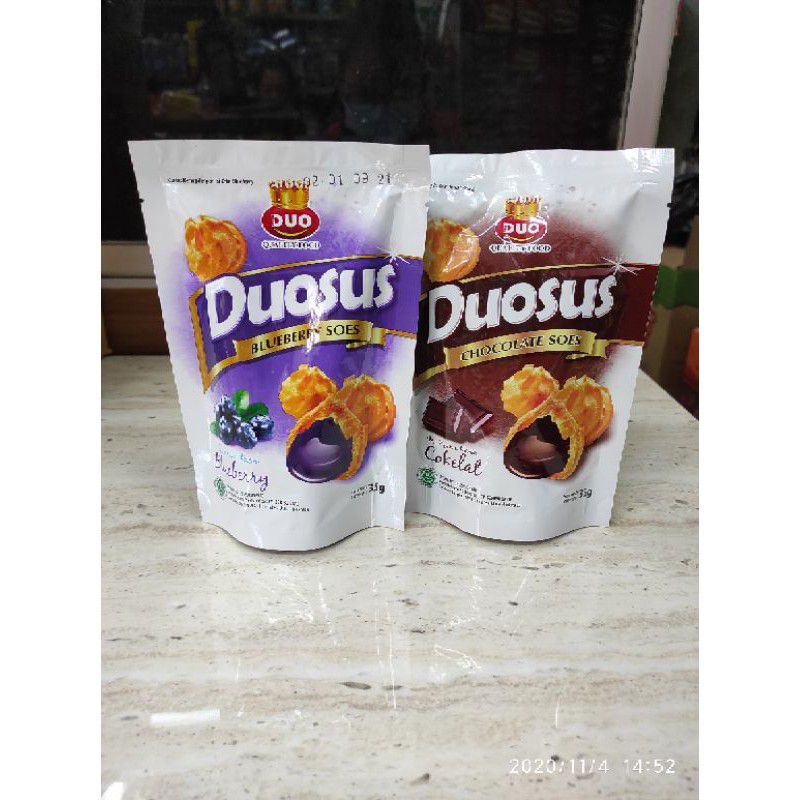 

DUOSUS COKLAT 1 BUNGKUS 35gr duo sus blueberry soes kering termurah