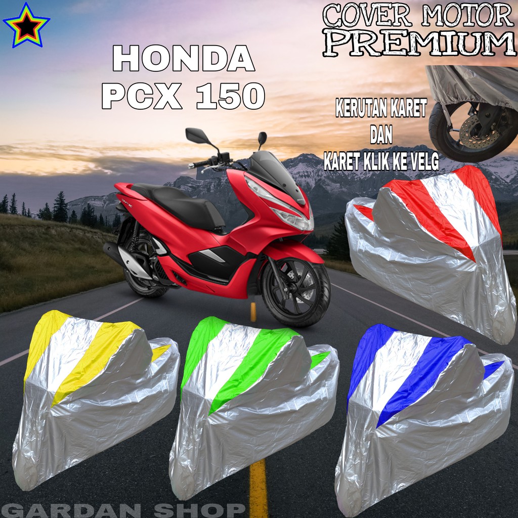 Sarug Motor HONDA PCX 150 Silver KOMBINASI Body Cover Honda PREMIUM